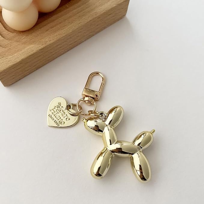 Fuqimanman2020 Jelly Balloon Dog Keychain for Women Cute Keychain Accessories for Car Keys Bags