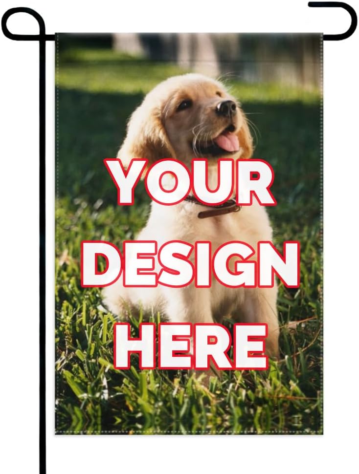Custom Garden Flag,Personalized Garden Flag for Outside,Personalized Yard Flags Decor with Photo Text (12
