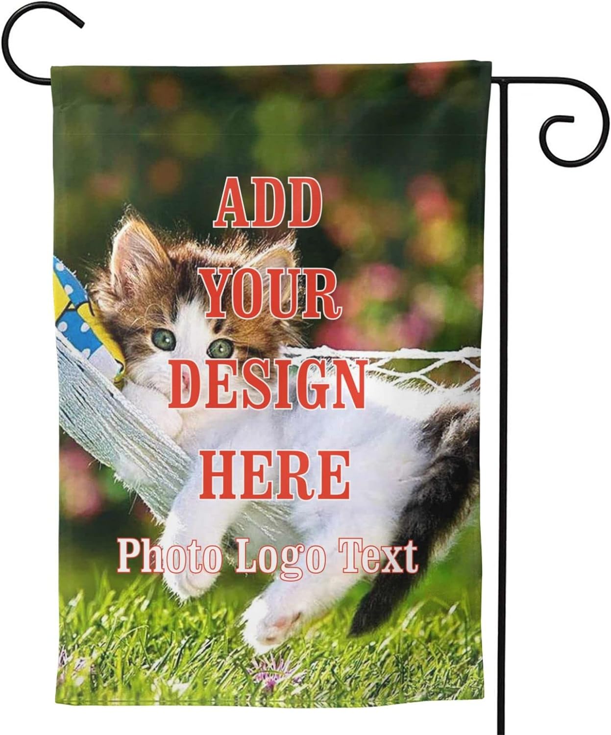 Custom Garden Flag for Outdoor 12.5 x 18 Inch Personalized Double Sided Flags Design Your Own Picture Logo Text Yard Flag for Outside Lawn Patio Garde