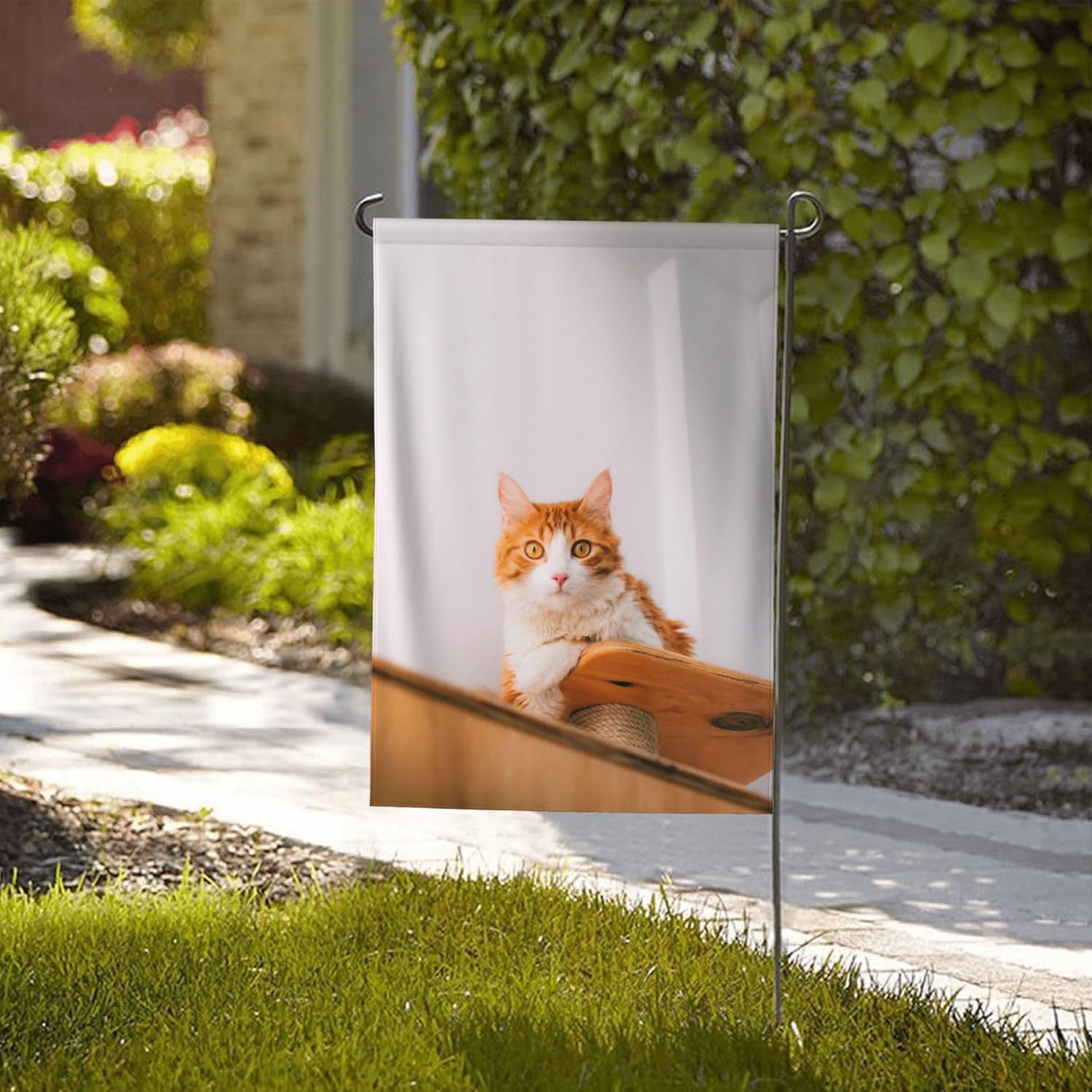 Custom Garden Flag with Photo for Garden Outdoor, Customized Double Sided Garden Flag with Text Add Your Own Image, Personalized 36