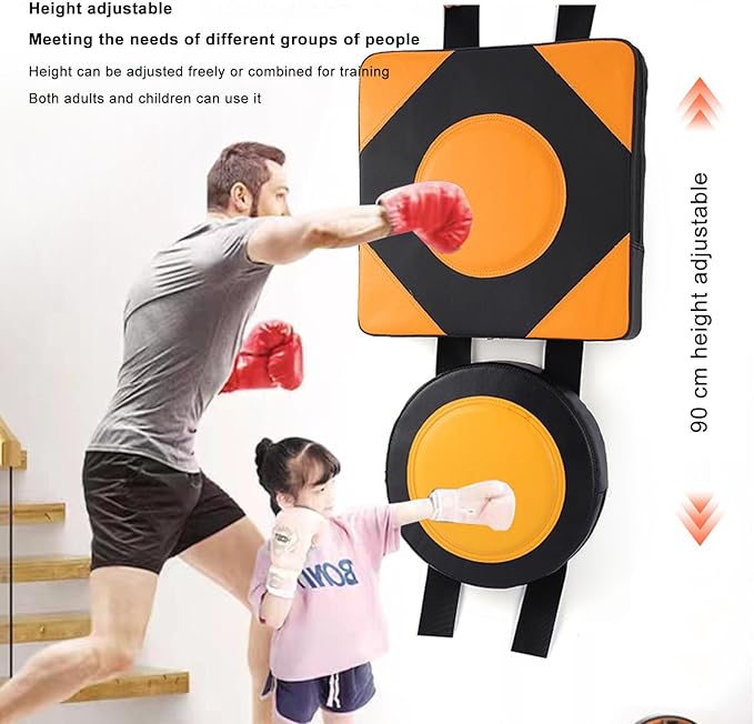 Round Wall Punching Boxing Pad, Easy to Install Wall Focus Target Punch Bag for Adults and Kids, Sturdy Fitness Equipment for Boxing, Muay Thai