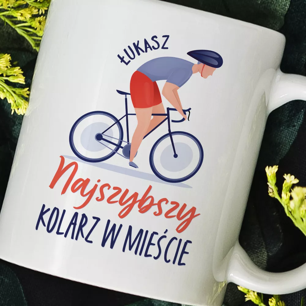 NAJSZYBSZY KOLARZ W MIEŚCIE - KUBEK