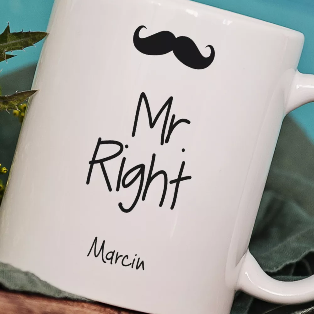 MR. RIGHT - PERSONALIZOWANY KUBEK