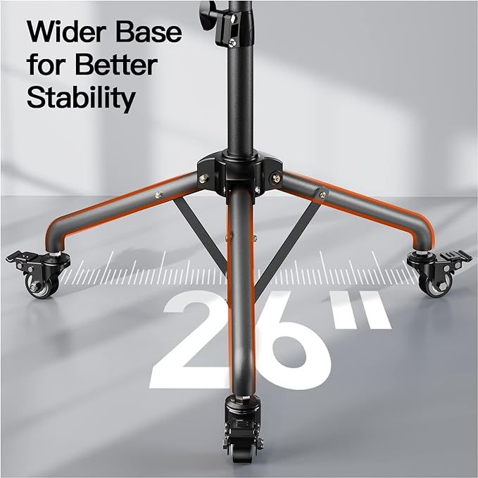 Amada Projector Stand with Wheels, Laptop Tripod Stand with Bag, Rolling Laptop Stand with Mouse Tray, Height Adjustable Projector Tripod Stand